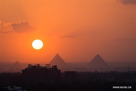In pics: sunset in Egypt